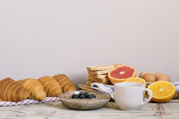 Mush y pastelería para el desayuno