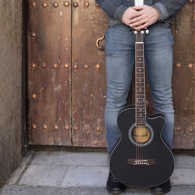 Música de guitarra al aire libre