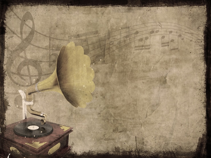 Foto gratuito música vintage