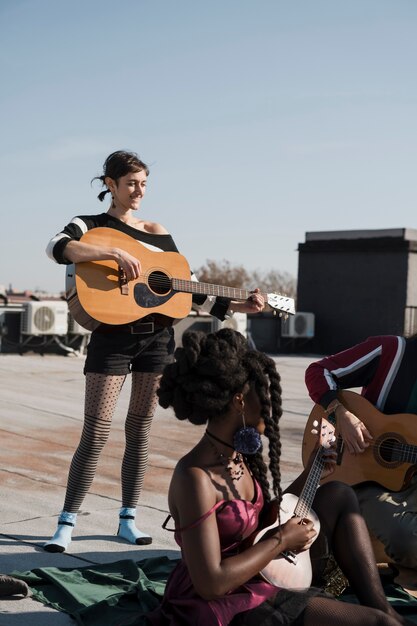 Músicos de cerca en nueva york