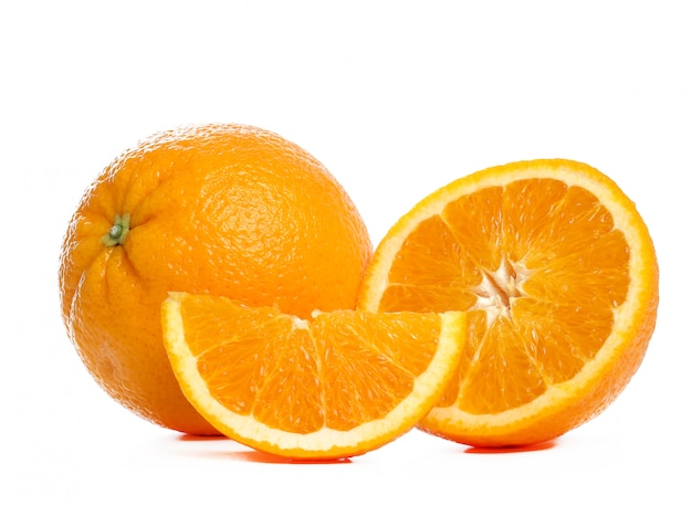 Naranja sobre blanco sobre blanco