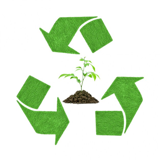 naturaleza de la ecología verde signo de conservación