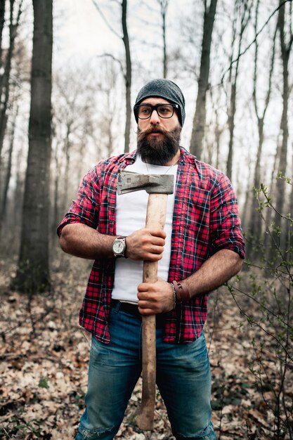 Naturaleza hombre guapo retrato árbol