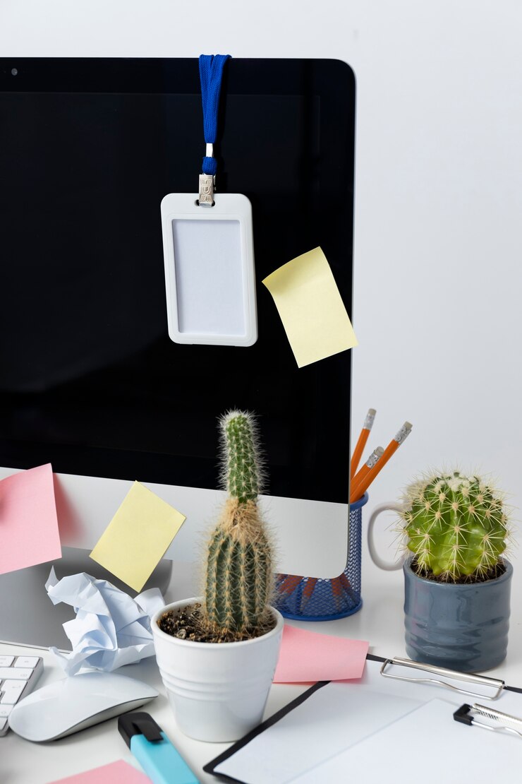 Foto gratuito naturaleza muerta del desorden del escritorio de la oficina