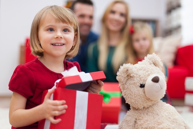 Foto gratuita la navidad es un buen momento para los niños