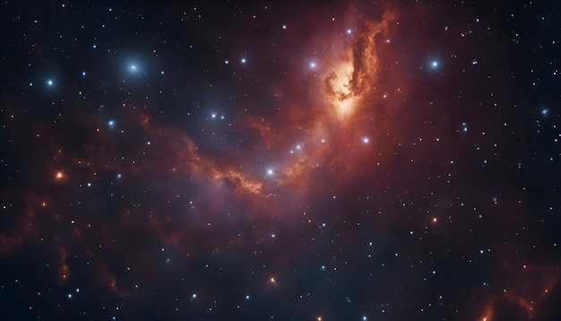 Foto gratuita nebulosa y estrellas en el espacio profundo papel de pared de ciencia ficción