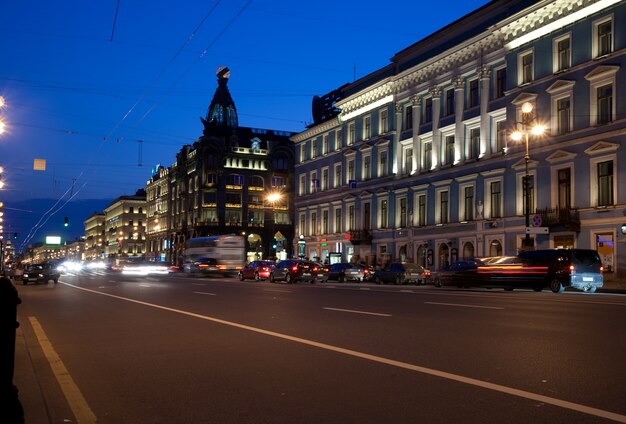 Nevskiy prospekt en la noche