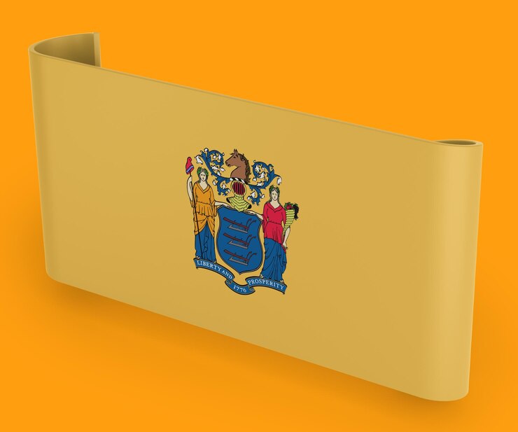 Photo Gratis new jersey flag ribbon banner