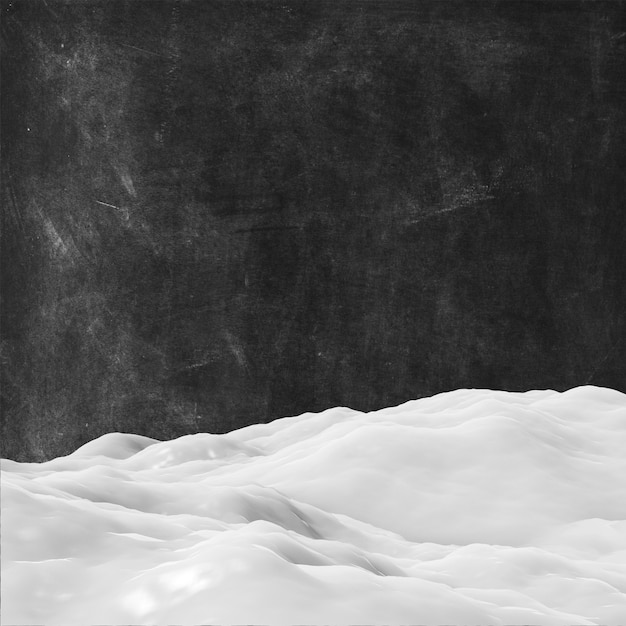 Foto gratuita nieve 3d sobre un fondo de textura grunge