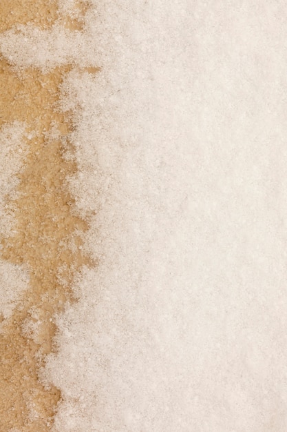 Nieve en textura concreta