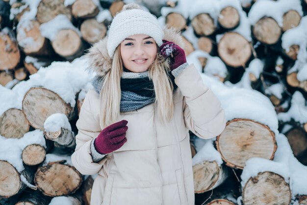 Niña en invierno