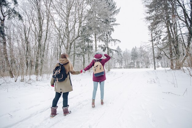 Niña en invierno