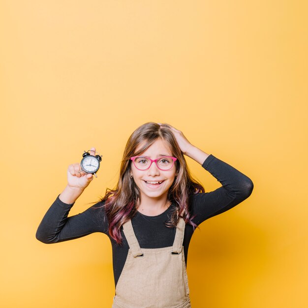 Niña con reloj