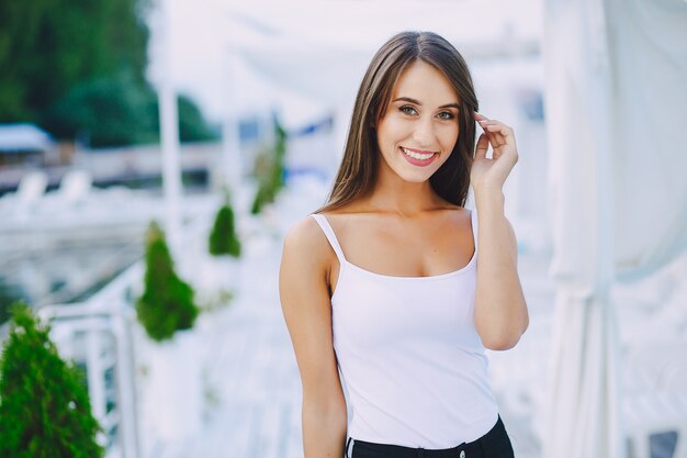 niña sonriente