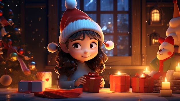 Foto gratuita niño de tiro medio celebrando la navidad