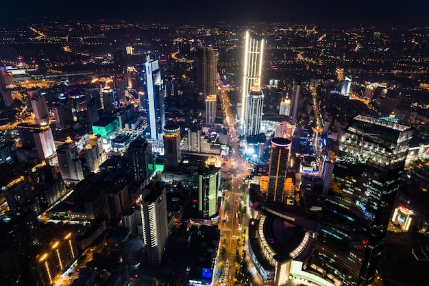 La noche de la ciudad china