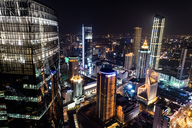 La noche de la ciudad china