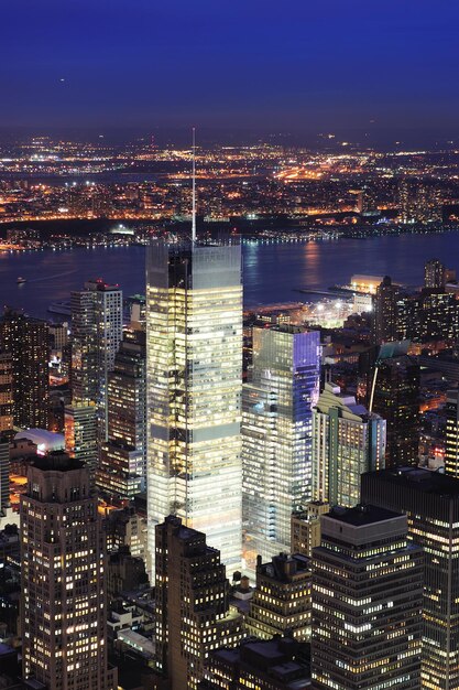 Noche de Manhattan Times Square de Nueva York