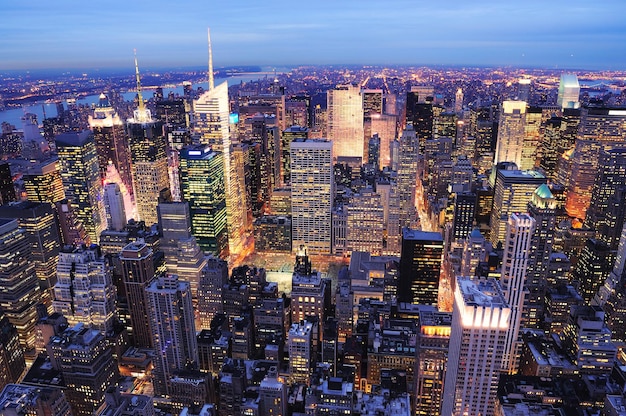 Noche de Manhattan Times Square de Nueva York