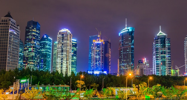 noche vista a la ciudad