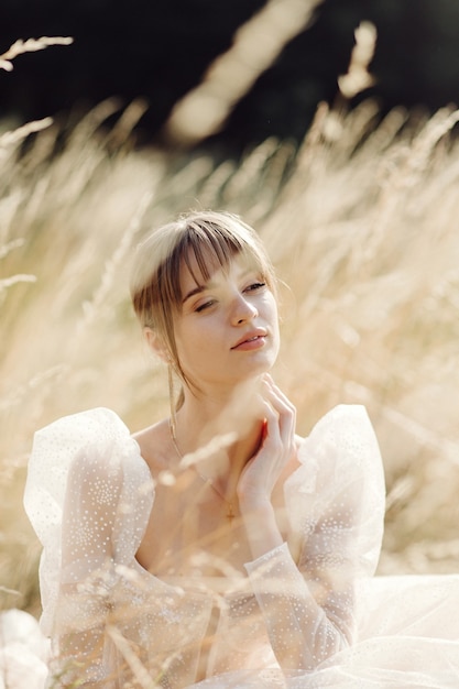 Novia en la naturaleza