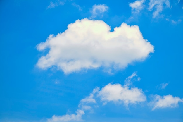 Nubes en un cielo limpio