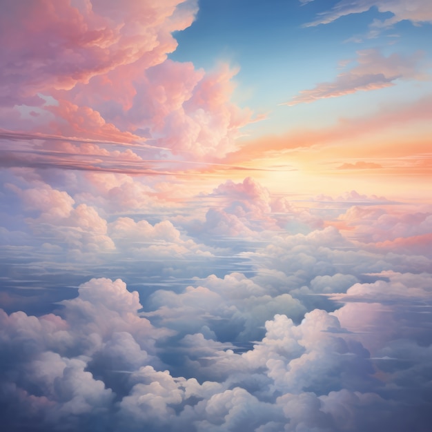 Foto gratuita nubes de estilo fantasía