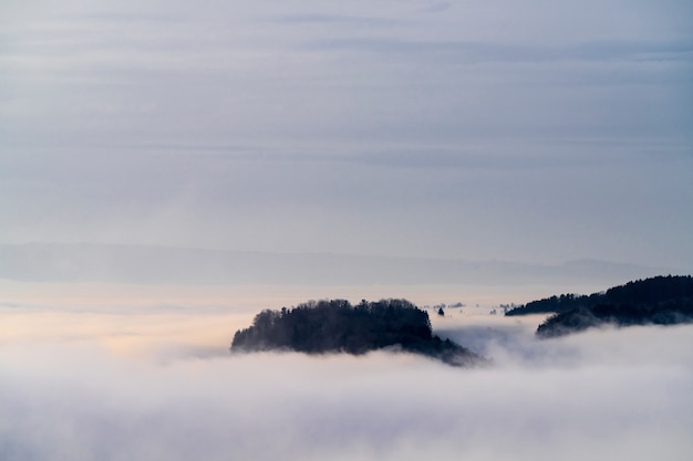 Nubes y niebla