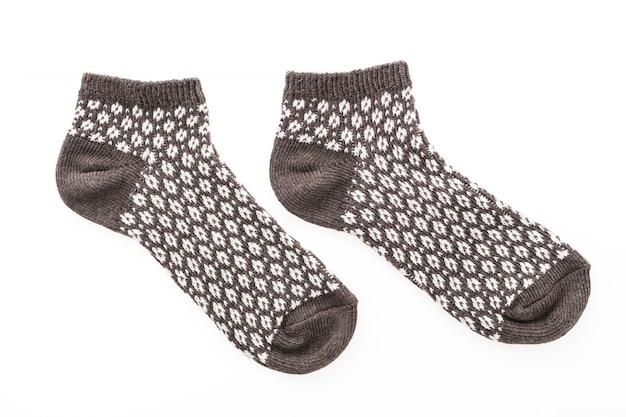 Foto gratuita nuevos calcetines aislados en blanco