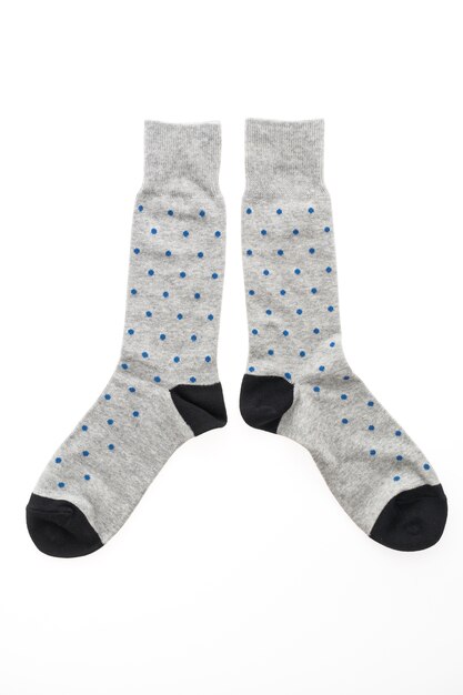 Nuevos calcetines aislados en blanco