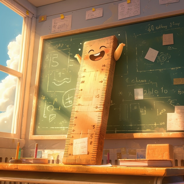 Objetos matemáticos de dibujos animados en 3D