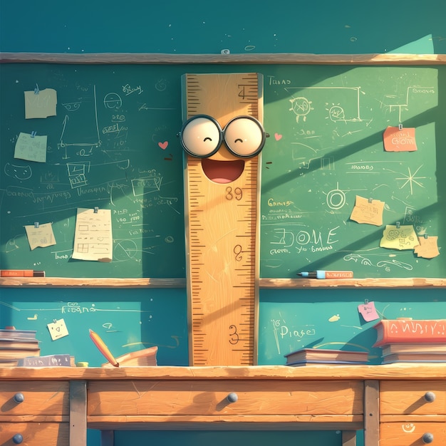 Objetos matemáticos de dibujos animados en 3D