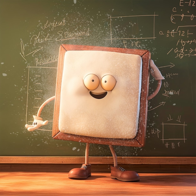 Objetos matemáticos de dibujos animados en 3D