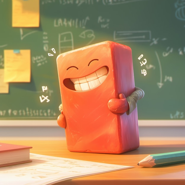 Objetos matemáticos de dibujos animados en 3D