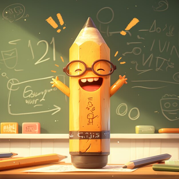 Objetos matemáticos de dibujos animados en 3D
