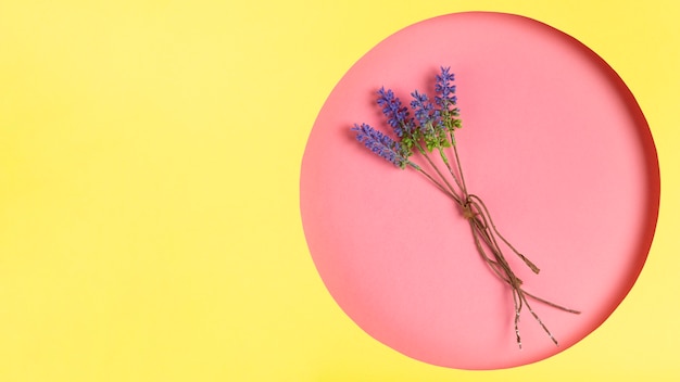 Foto gratuita obra de arte en papel con lavanda