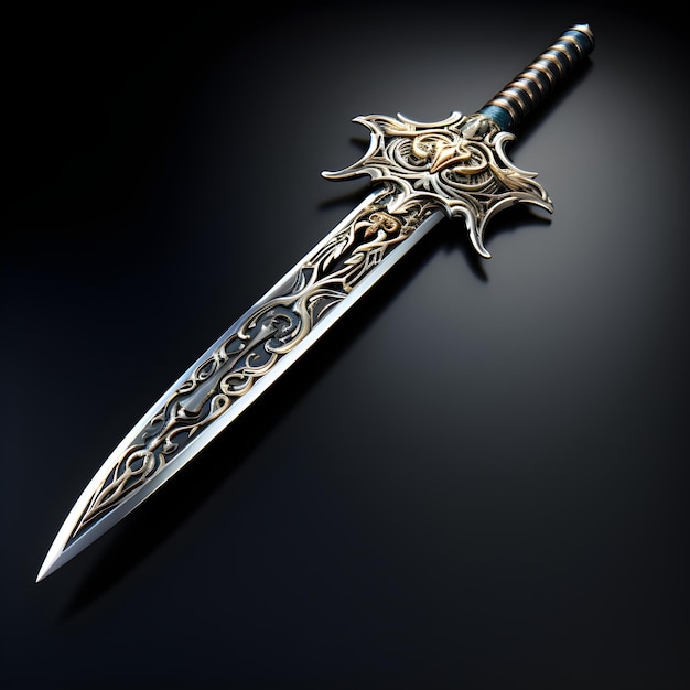 obras de arte de espada de guerrero de fantasía