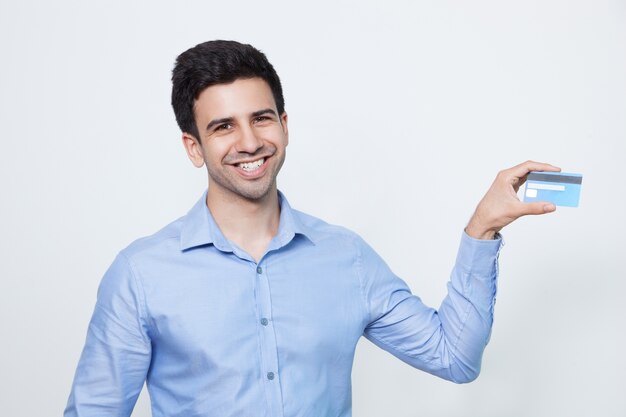 ocasional cómodo feliz de negocios del pelo