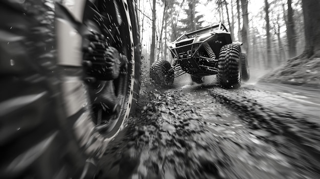 Foto gratuita off-road car in the wilderness