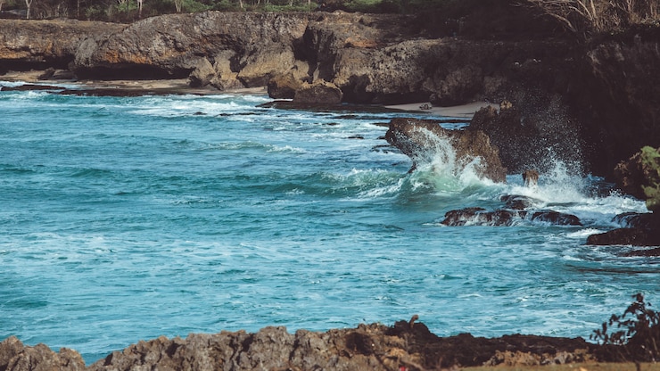 Foto gratuito las olas están a punto de oscilar
