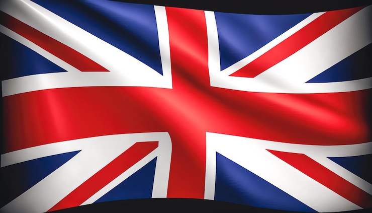 Foto gratuito ondeando la bandera de la ia generativa del reino unido