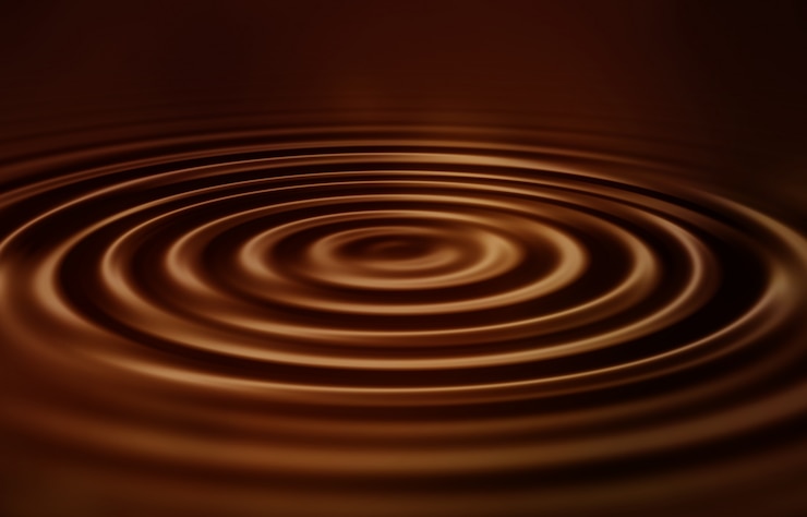 Foto gratuito ondulaciones suaves de chocolate