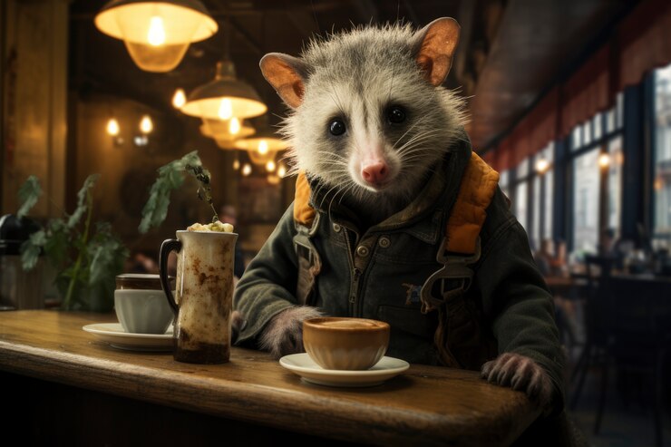 Foto gratuito opossum de estilo de fantasía