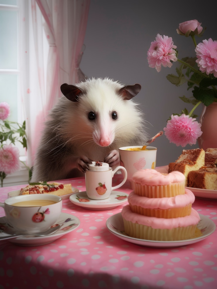 Foto gratuito opossum de estilo de fantasía