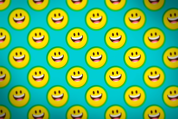 Photo Gratis optimism wallpaper with smiley face