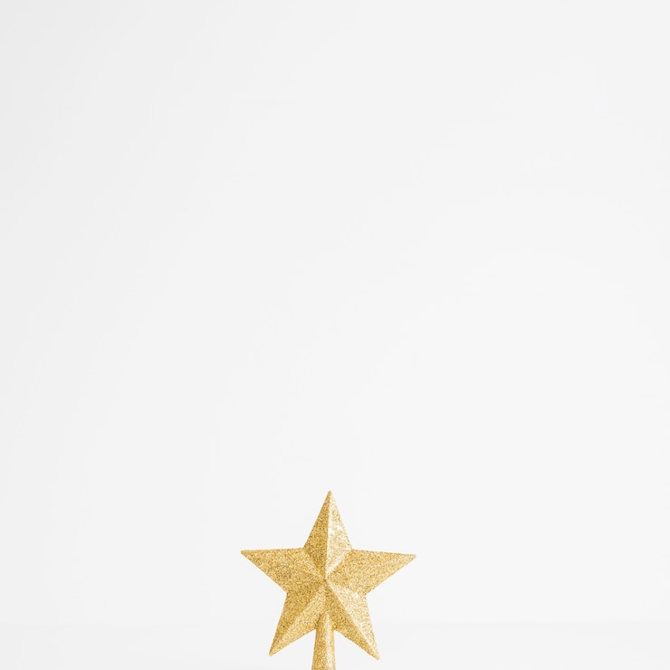 Foto gratuito ornamento de oro hermoso estrella