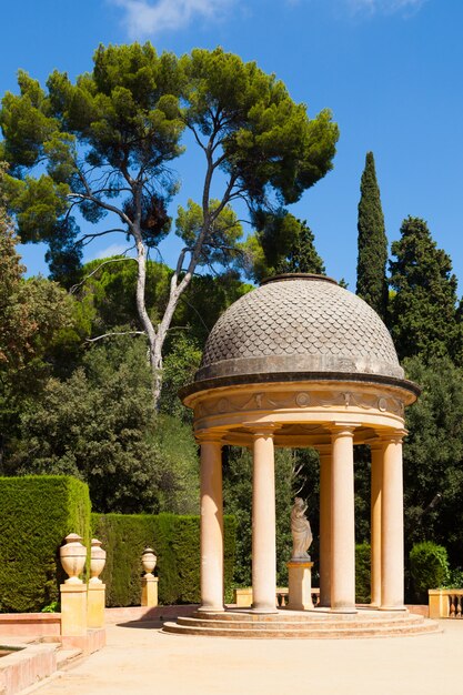 Pabellón Danae en el Parque Laberinto en Barcelona