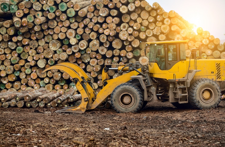 Photo Gratis pabrik pengolahan kayu