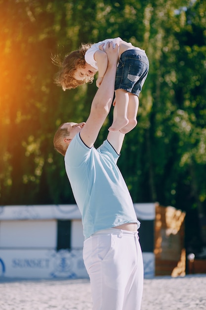 padre con hijo