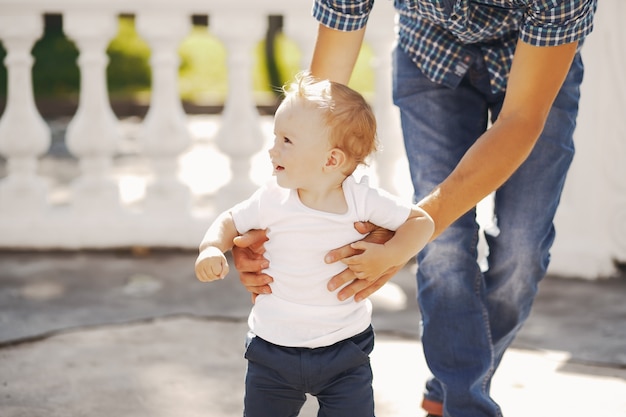 padre con hijo